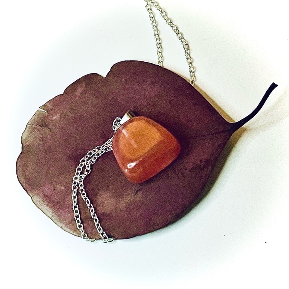 New Artisan Handmade Cherry Quartz S925 Sterling Silver Natural Crystal Necklace - Picture 8 of 15